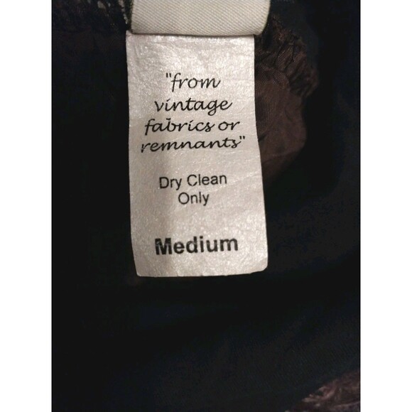 Green 3 Upcycled Skirt Sz M Mixed Media Raw Hem Hippie Boho Grunge GoblinCore - Picture 5 of 6